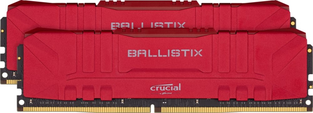 Crucial Ballistix, DDR4, DIMM, 3600 MHz, 32 GB (2x 16 GB kit), CL16, červená