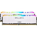 Crucial Ballistix RGB, DDR4, DIMM, 3600 MHz, 32 GB (2x 16 GB kit), CL16, biela