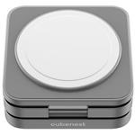 Cubenest 3v1 skladacia bezdrôtová nabíjačka S312 Pro, sivá