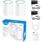 Cudy M1300 (2-Pack), Wi-Fi Mesh systém Gigabit AC1200, set 2 ks