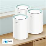 Cudy M1300 (3-Pack), Wi-Fi Mesh systém Gigabit AC1200, set 3 ks