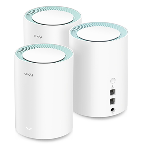 Cudy M1300 (3-Pack), Wi-Fi Mesh systém Gigabit AC1200, set 3 ks