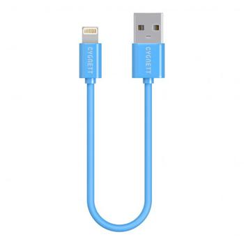 Cygnett USB2.0/Lightning kábel M/M, 0,1m, prepojovací, modrý