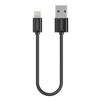 Cygnett USB2.0A/Lightning kábel M/M, 0,1m, prepojovací, čierny