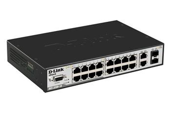 D-Link DES-3200-18 16-port 10/100 L2 switch, 2x combo port