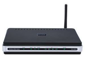 D-Link DSL-2641B ADSL2+ Wireless G Router with 4 Port 10/100 Switch, W