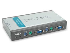 D-Link KVM prepínač DKVM-4K 4-Port Keyboard-Video-Mouse Switch 4PC/1za
