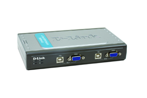 D-Link KVM prepínač DKVM-4U 4-Port Keyboard-Video-Mouse+USB 4PC/1zar.