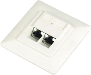 Datacom dvojzásuvka pod omietku 2xRJ45, Cat5e UTP