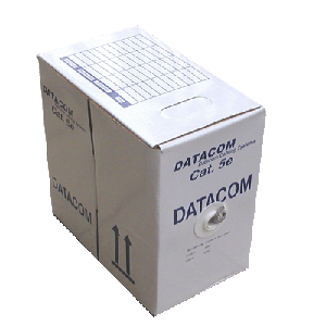 Datacom kábel, cat. 5e, FTP drôt, 305m, sivá