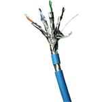 Datacom kábel, cat. 6a, F-FTP drôt, 500m, modrý