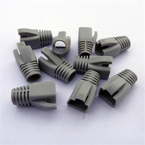 Datacom plastová krytka pre konektory RJ45, (CAT6A,CAT7) sivá (10ks)