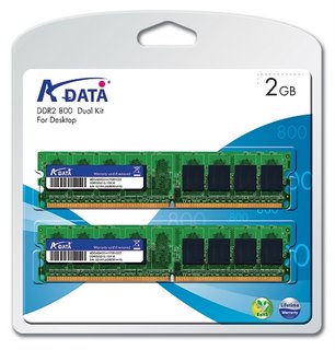 DDRAM2 2x1GB ADATA 800 CL5