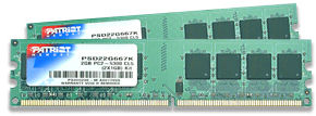 DDRAM2 2x1GB Patriot 667 CL5 (PSD22G667K)
