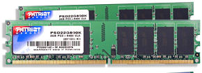 DDRAM2 2x1GB Patriot 800 CL5 (PSD22G800K)