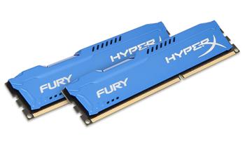 DDRAM3 16GB (2x8GB) Kingston 1600MHz HyperX Fury Blue