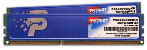 DDRAM3 2x2GB Patriot 1333 CL9 Non-ECC (PSD34G1333KH)