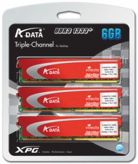 DDRAM3 3x2GB ADATA Vitesta +Series pre i7 1333 CL7