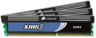 DDRAM3 3x2GB CORSAIR 1600 XMS3 XMP CL8 (TR3X6G1600C8)