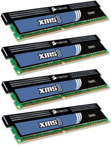 DDRAM3 4x2GB CORSAIR 1600 XMS3 XMP CL9 i7 (CMX8GX3M4A1600C9)