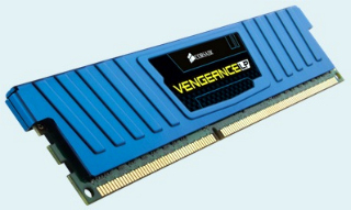 DDRAM3 8GB (2x4GB) Corsair 1600Mhz CL9 Low profile, modrý chladič (CML