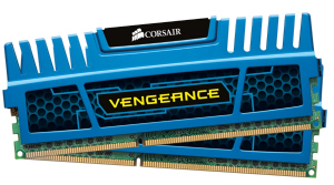 DDRAM3 8GB (2x4GB) Corsair Vengeance 1866MHz CL9 1.5V, modrý chladič,