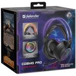 Defender Cosmo Pro RGB, herné slúchadlá s mikrofónom, 7.1 (virtuálne), čierne