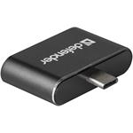 Defender USB (2.0) hub 2-port, Quadro Dual, čierno-šedá, USB-C M na 2x USB A