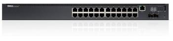 DELL Networking N2024P L2 POE+gigabit switch/24x1GbE +2x10GbE SFP+port/stohovatelný/management/NBD