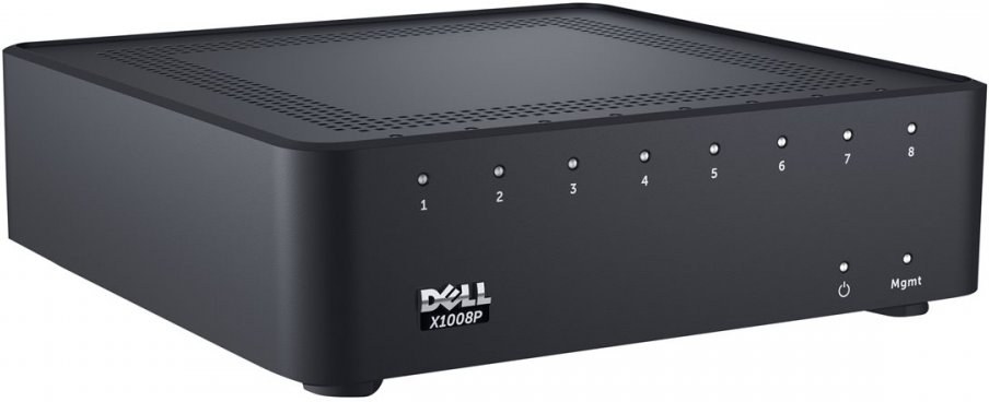 DELL Networking X1008P gigabit switch, 8x 10/100/1000 POE port