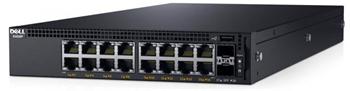 DELL Networking X1018P gigabit switch/16x 10/100/1000 POE port/2x SFP 1Gb/Web management/NBD on-site