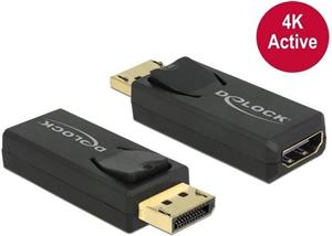 Delock adapter, DisplayPort - HDMI, M/F, 4K active