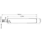 Delock Antenna ZigBee Multi Bluetooth, GSM, LTE, UMTS, WLAN IEEE 802.11 b/g/n SMA 1 ~ 4.3 dBi Omnidirectional Joint Blac