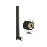 Delock Antenna ZigBee Multi Bluetooth, GSM, LTE, UMTS, WLAN IEEE 802.11 b/g/n SMA 1 ~ 4.3 dBi Omnidirectional Joint Blac