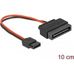 Delock Cable Power SATA 15 pin plug > Power Slim SATA 6 pin receptacle 10 cm