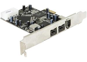 DeLock FireWire 1394 s PCI Express x1 FW A+B 2+1 Port