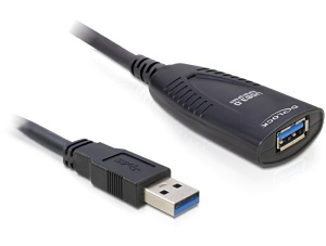 Delock kábel USB 3.0 A-A M/F, predlžovací, 5,0m repeater (aktívny)