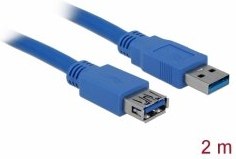 Delock kábel USB-A 3.0 M/M, prepojovací 2,0m