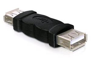 Delock spojka USB-A F/F, krátka