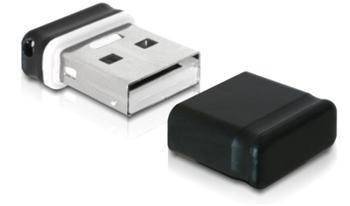 DeLock USB 2.0 nano flashdisk 4 GB čierny