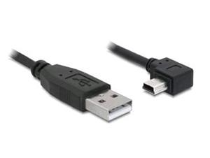 Delock USB2.0A/miniUSB2.0 kábel M/M, 2.0m, pravoúhly