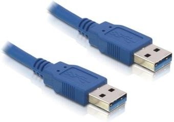 Delock USB3.0 A-A kábel M/M, 2.0m, prepojovací, modrý