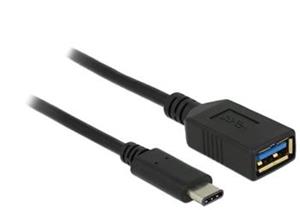 Delock USB3.1C-USB3.0A redukcia M/F, 0.15m, adaptér