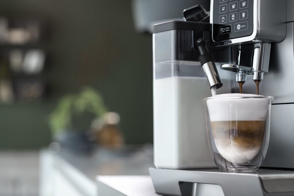 DeLonghi Dinamica ECAM350.75.S, automatické espresso, Strieborné VÝPREDAJ