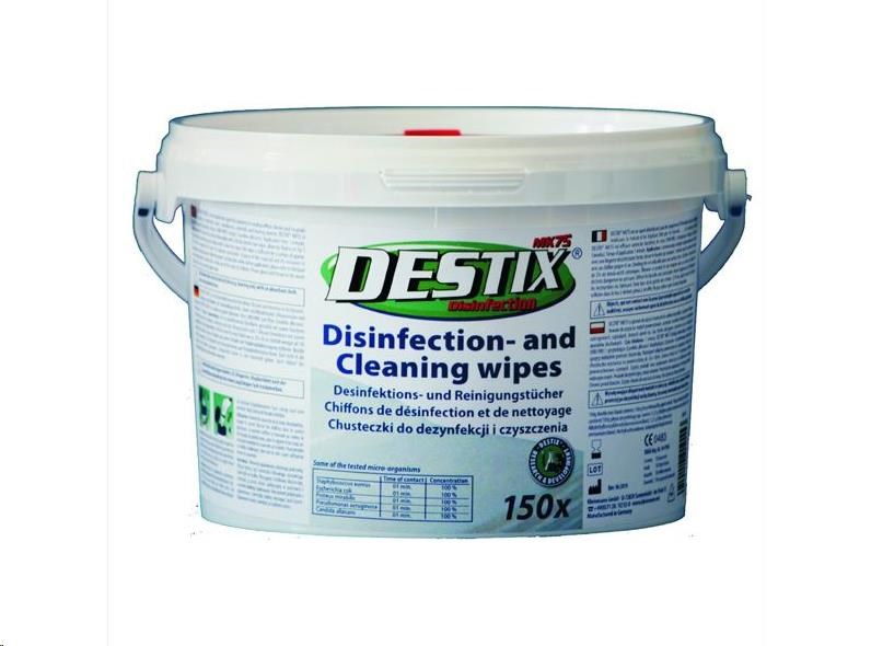 Destix dezinfekčné čistiace utierky MK75 v dóze 150 ks, bezalkoholová báza