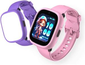 Detské smart hodinky Kiddoboo x Lagenio WatchMe 4G Pink/Purple