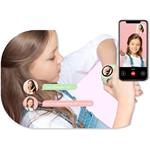 Detské smart hodinky okrúhle Kiddoboo x Lagenio WatchMe 4G Pink/Mint