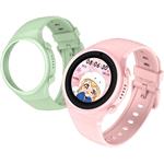 Detské smart hodinky okrúhle Kiddoboo x Lagenio WatchMe 4G Pink/Mint