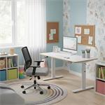 Detský pracovný stôl ULTRADESK PULSAR, elektricky nastaviteľná výška, biela doska
