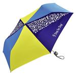 Detský skladací dáždnik, žltá/ modrá